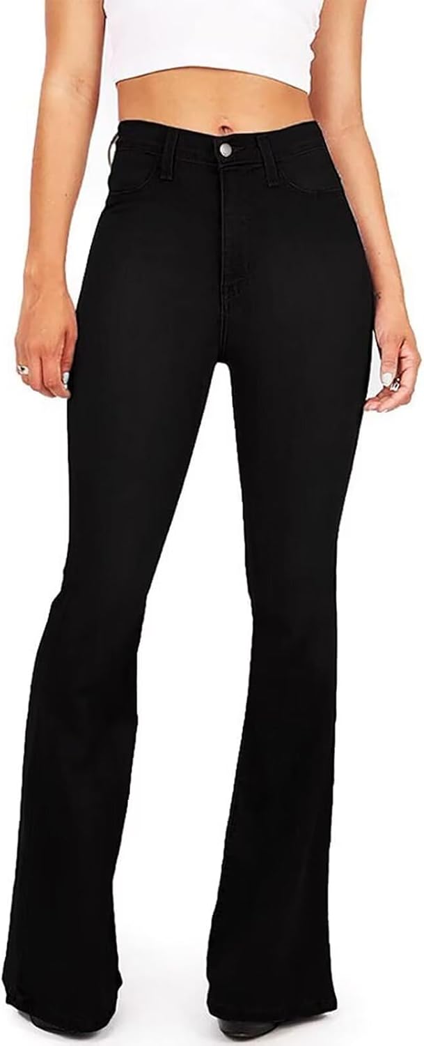High Waisted Bell Bottom Jeans for Women Flare Jeans for Women Stretch Wide Leg Jeans