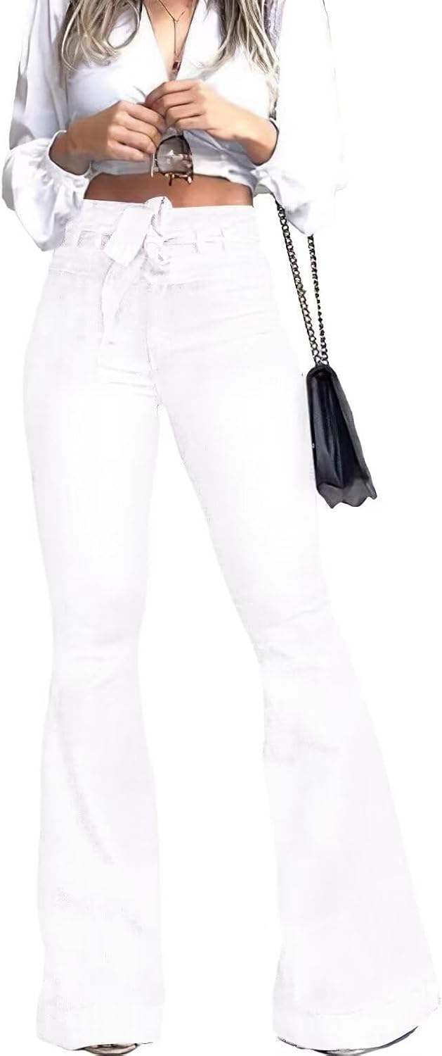 High Waisted Bell Bottom Jeans for Women Flare Jeans for Women Stretch Wide Leg Jeans