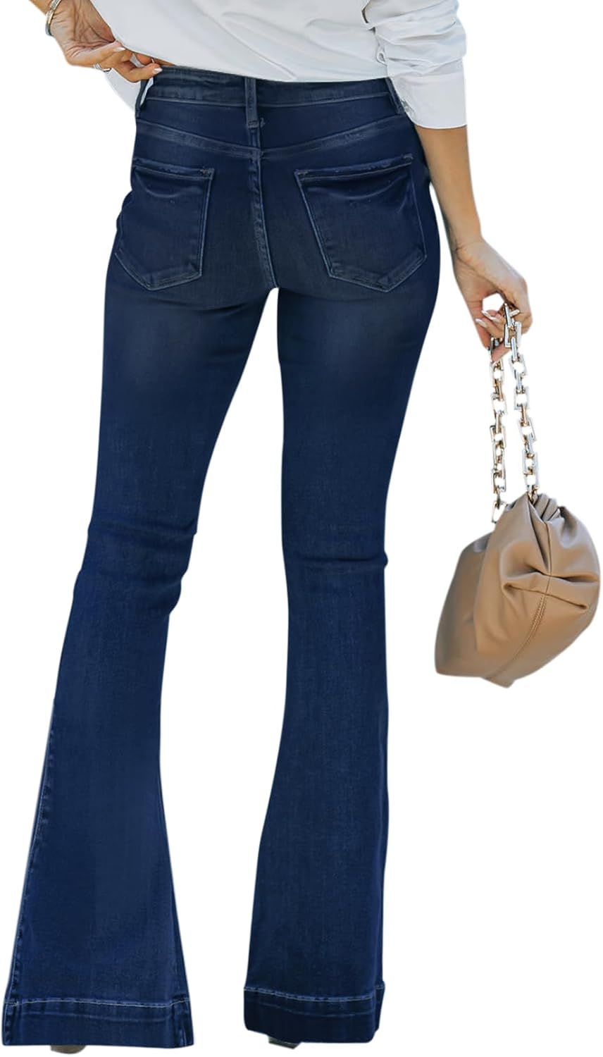 High Waisted Bell Bottom Jeans for Women Flare Jeans for Women Stretch Wide Leg Jeans